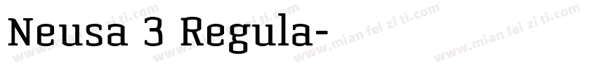 Neusa 3 Regula字体转换